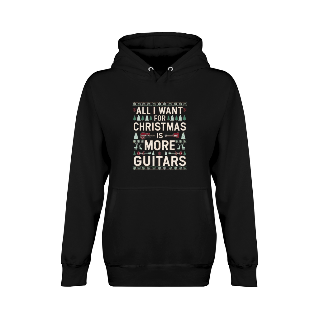 All I Want For Christmas is More Guitars Unisex Premium Pullover Hoodie
