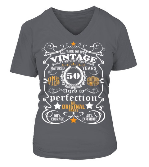 50th Birthday Shirt vintage 50th Birthday Gift V-neck T-Shirt Woman