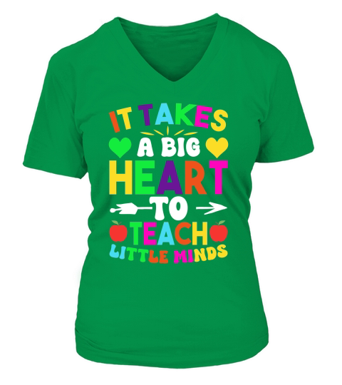 IT Takes A Big Heart To Tech Little Minds V-neck T-Shirt Woman
