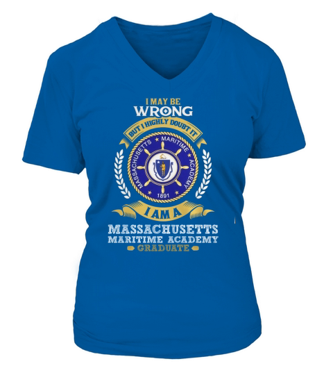 Massachusetts Maritime Academy V-neck T-Shirt Woman