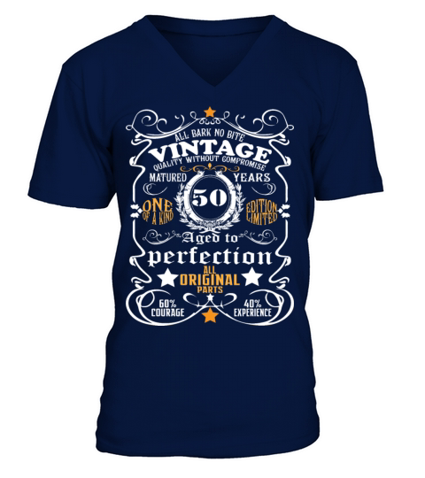 50th Birthday Shirt vintage 50th Birthday Gift V-Neck T-shirt