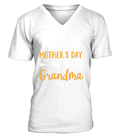 My first mothers day as a grandma V-Neck T-shirt