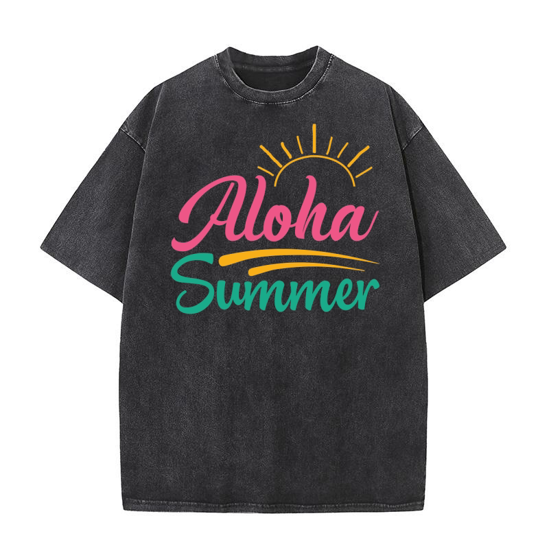 Aloha summer Washed T-Shirt