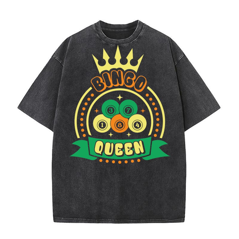Bingo Queen 02 Washed T-Shirt