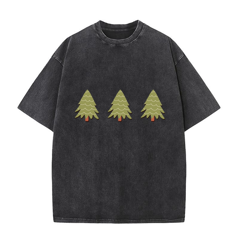 Christmas Tree (3) 3 Washed T-Shirt