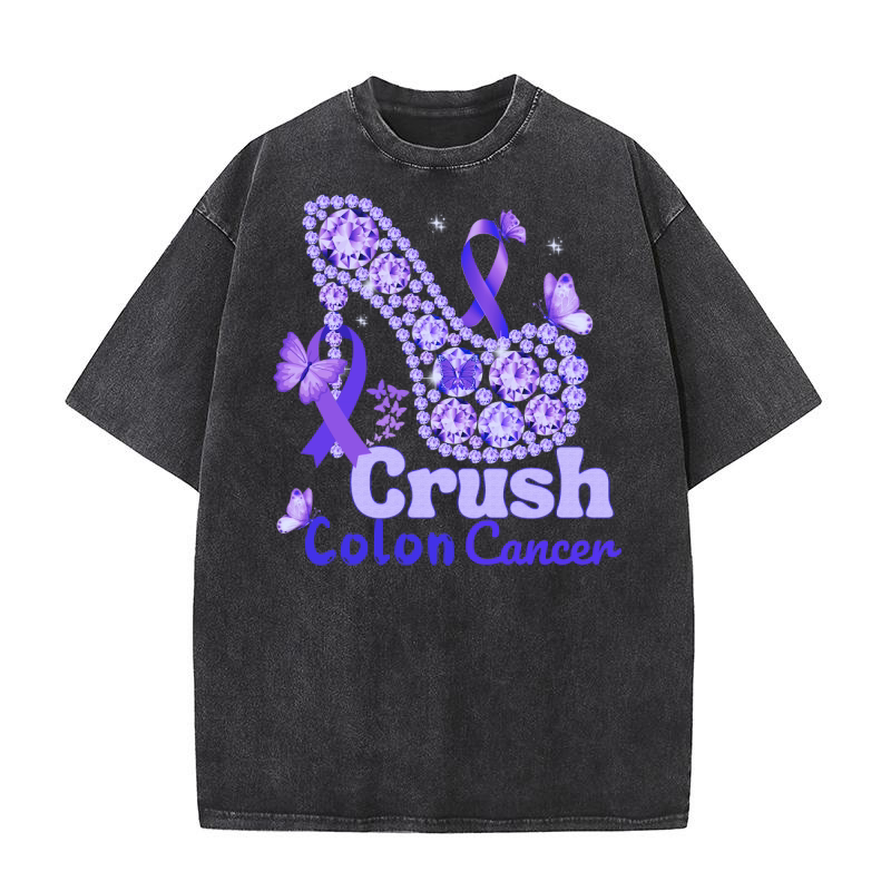 Colon Cancer Awareness Crush Washed T-Shirt
