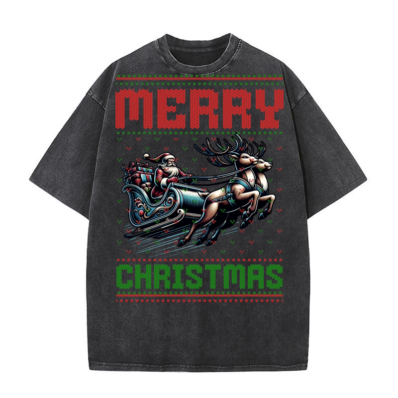 Merry christmas 50 08 Washed T-Shirt