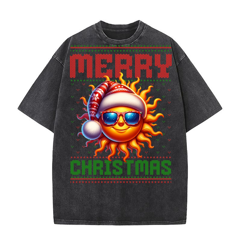 Merry christmas 59 29 Washed T-Shirt