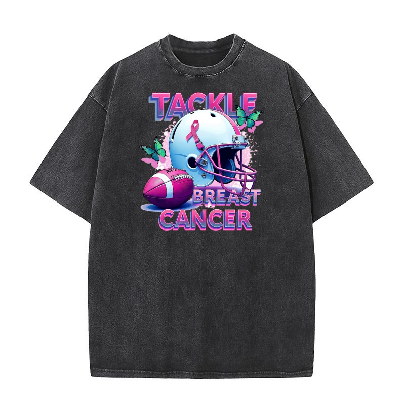 Tackle breast cancer 1 Washed T-Shirt