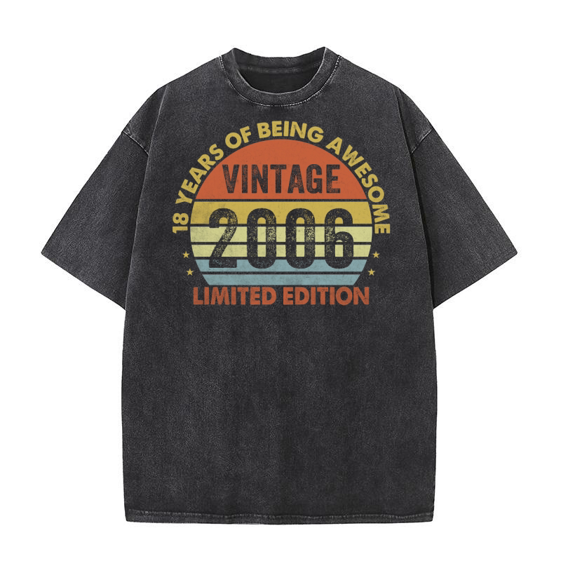 Vintage 2006 Limited Edition 18th Birthday Washed T-Shirt