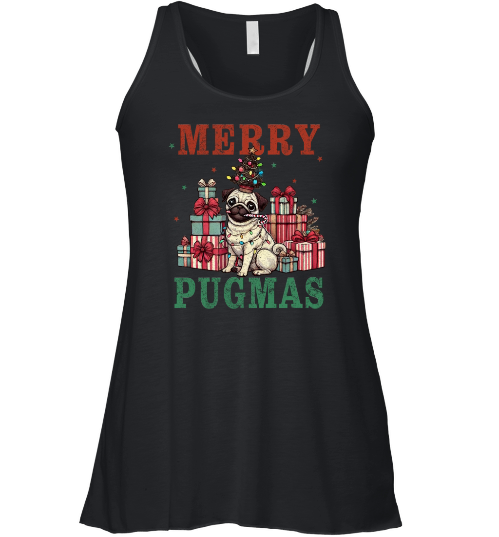 Merry Pugmas Women's Flowy Tank Top