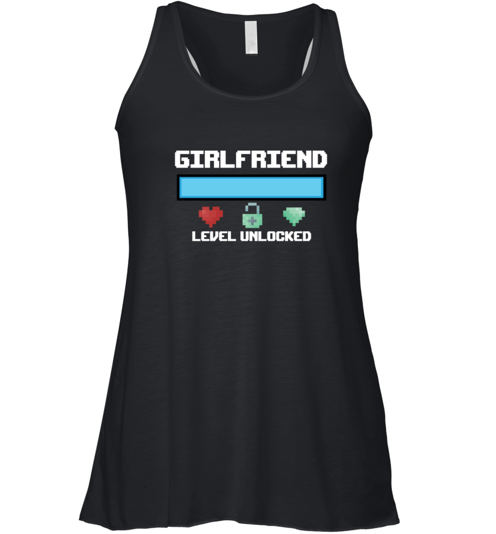 New Girlfriend Gift Girlfriend Level Unlocked Game Women's Flowy Tank Top