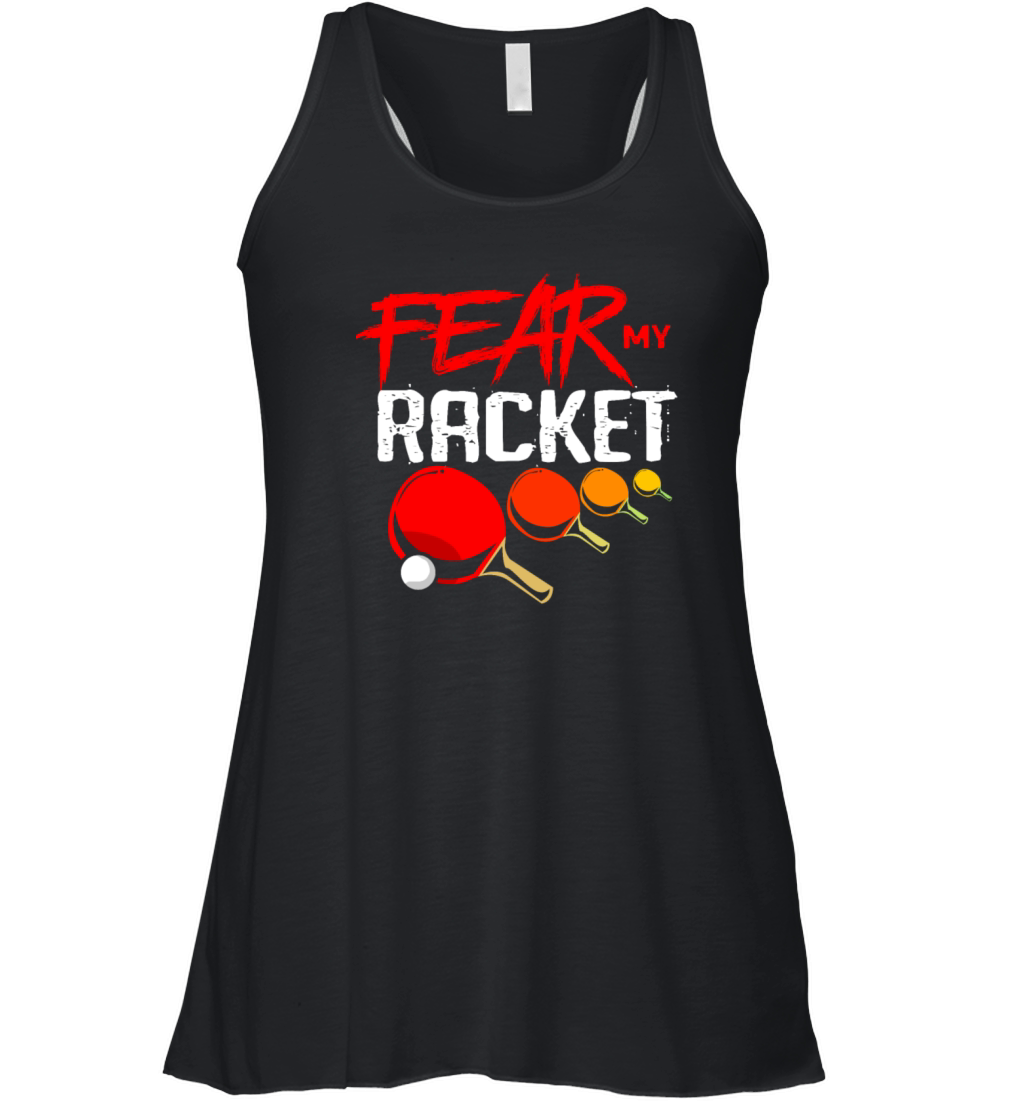 Ping Pong Ball Player Table Tennis Paddle Gift Women's Flowy Tank Top
