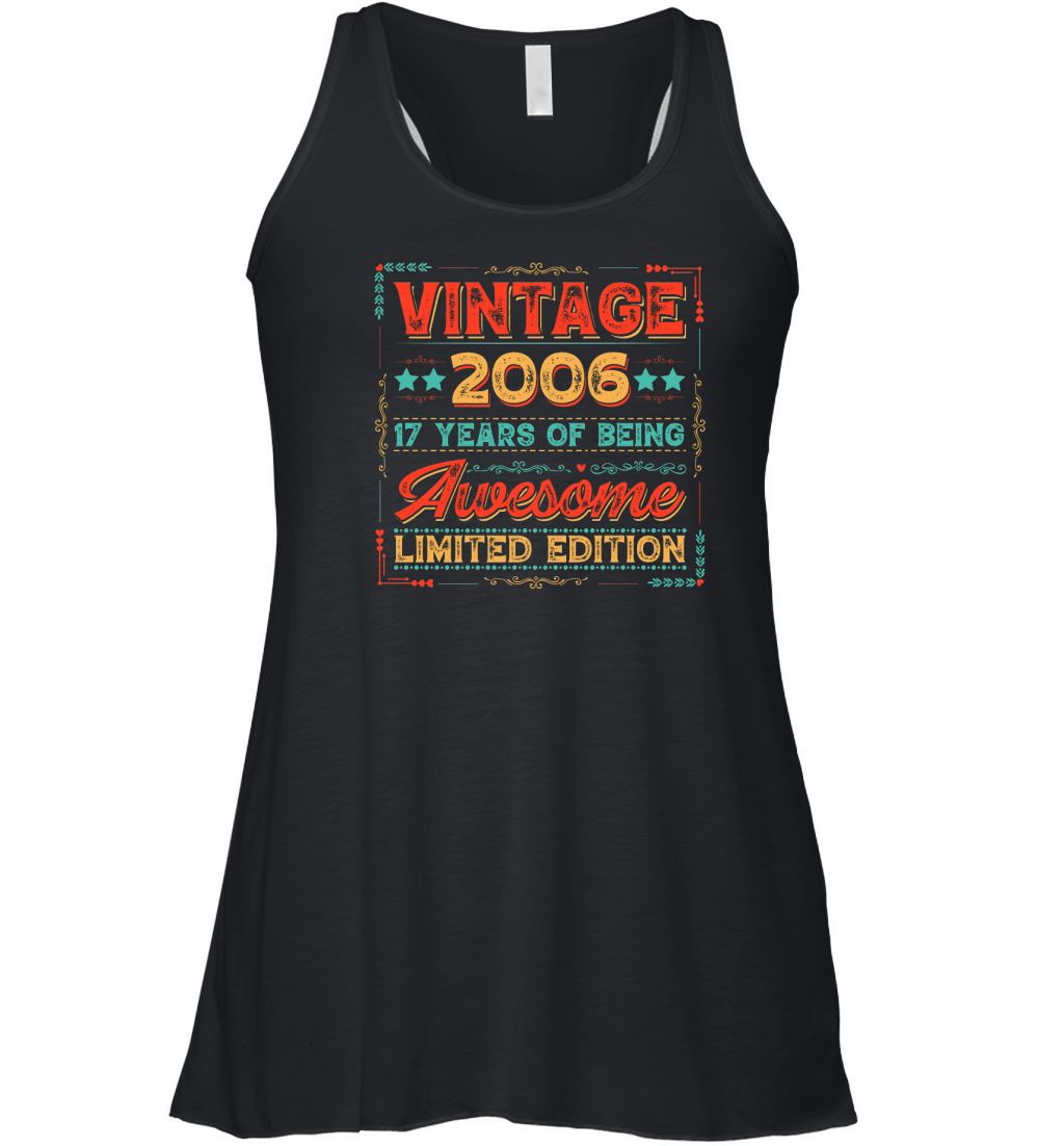 Vintage 2006 Being Awesome Limited Edition Birthday (1) Women's Flowy Tank Top