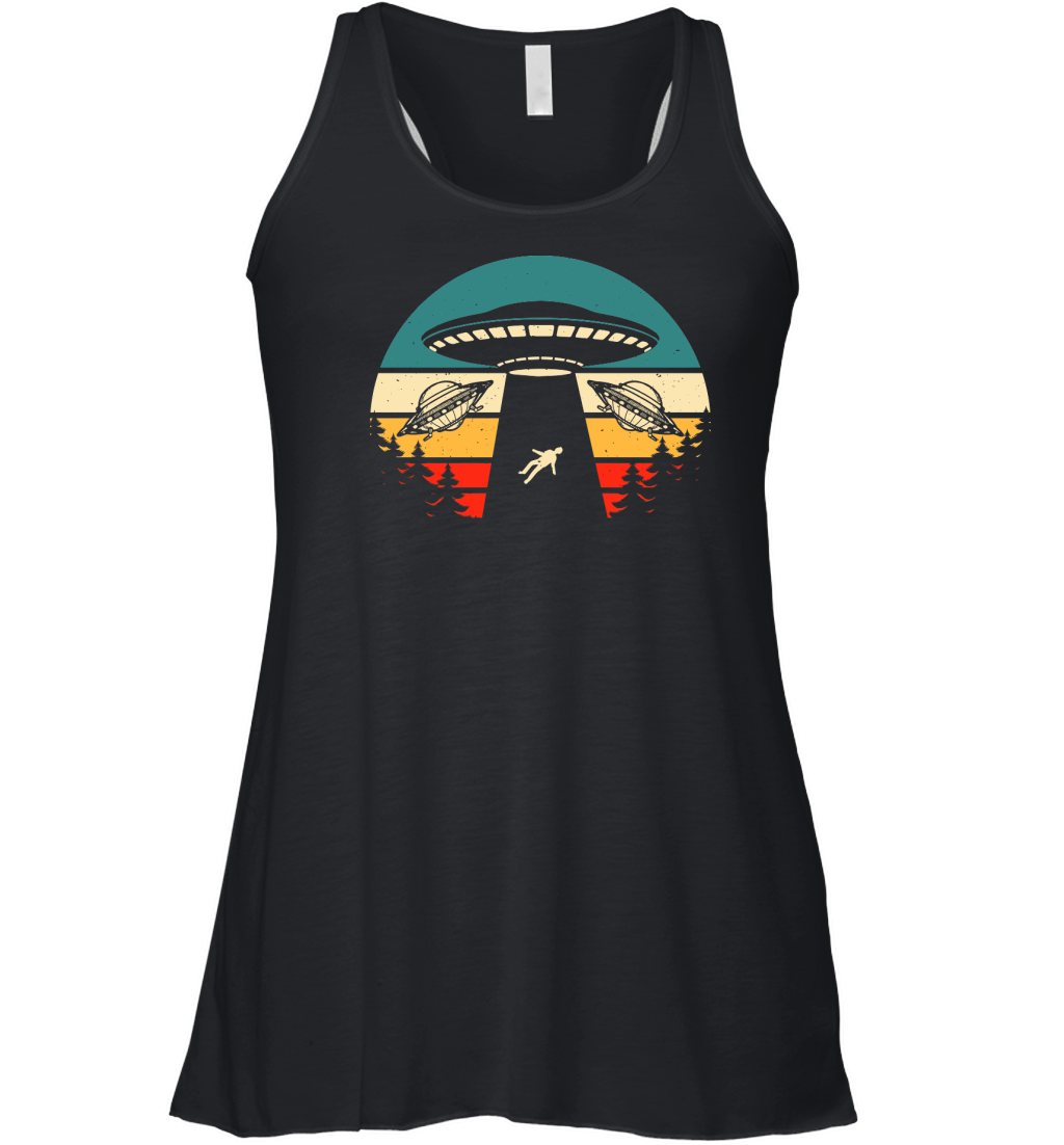 Vintage UFO Alien 11 Women's Flowy Tank Top