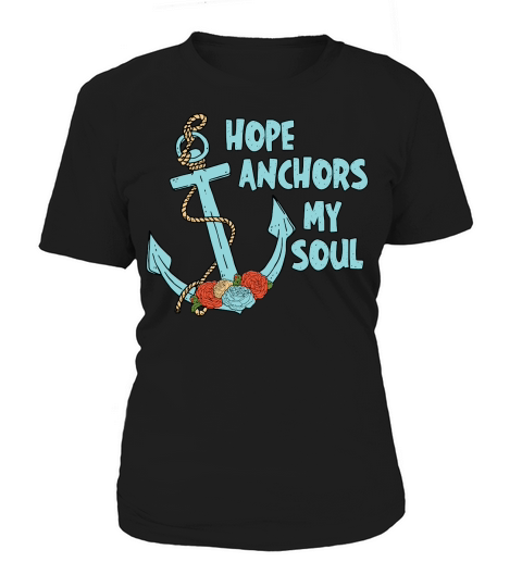 Hope Anchors My Soul Floral Women's T-Shirt