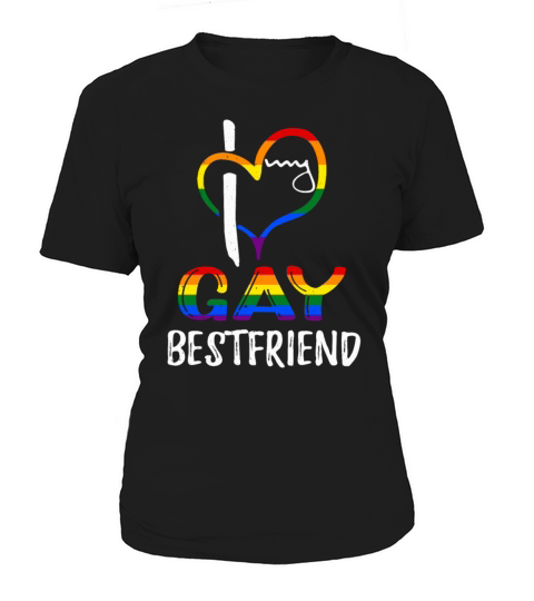 Love Gay Bestfriend Pride LGBT Rainbow Pride Month Women's T-Shirt