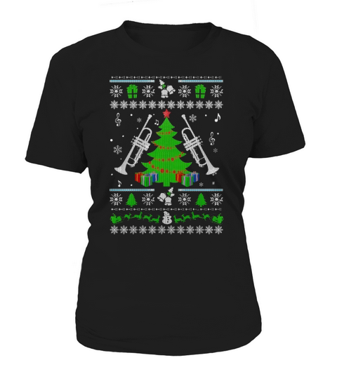 Trumpet Ugly Christmas Trumpet Women's T-Shirt