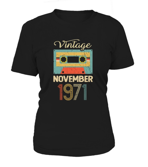 Vintage November 1971 50th Birthday 50 Year Gift Women's T-Shirt
