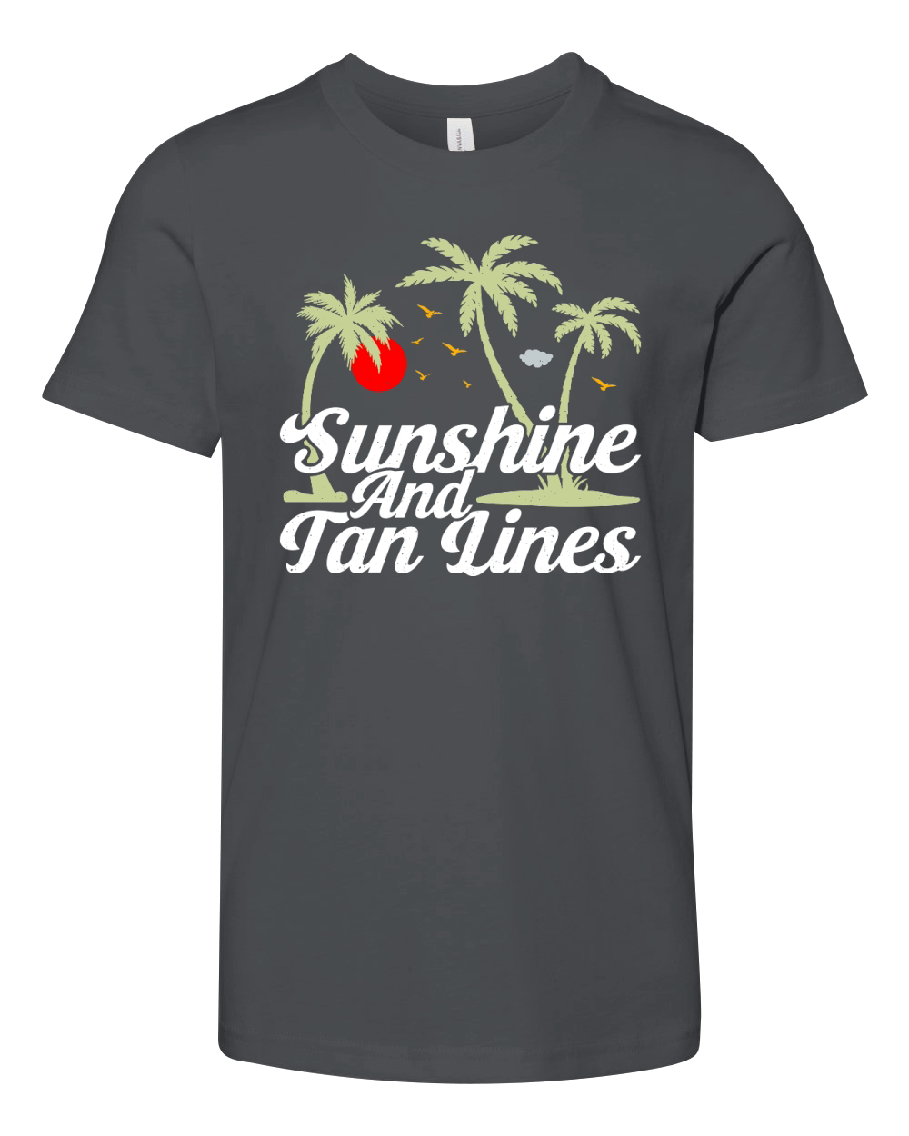 Beach Summer Sunshine And Tan Lines Youth Unisex Jersey Tee