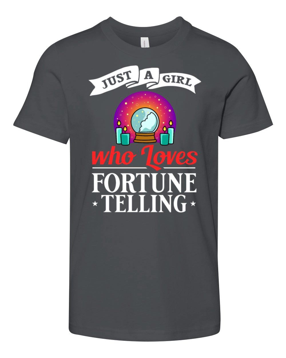 Fortune Telling Paper Cards Crystal Ball Youth Unisex Jersey Tee
