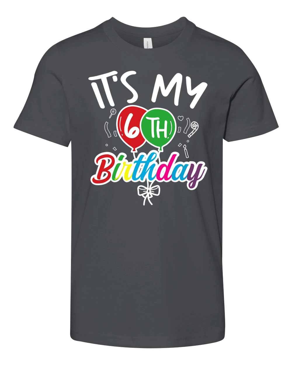 its my 6thbirthday Youth Unisex Jersey Tee