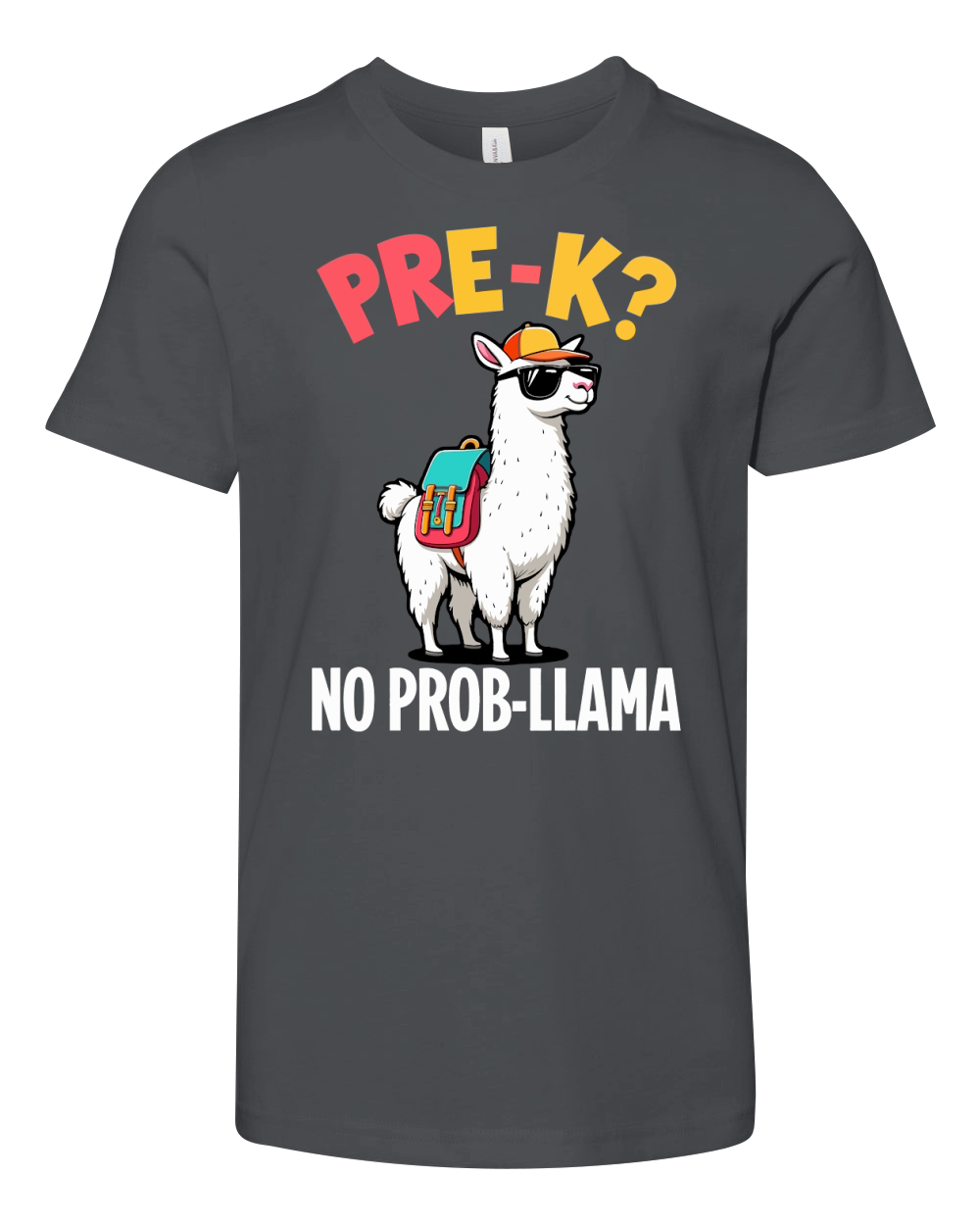 Pre K no prob llama Youth Unisex Jersey Tee