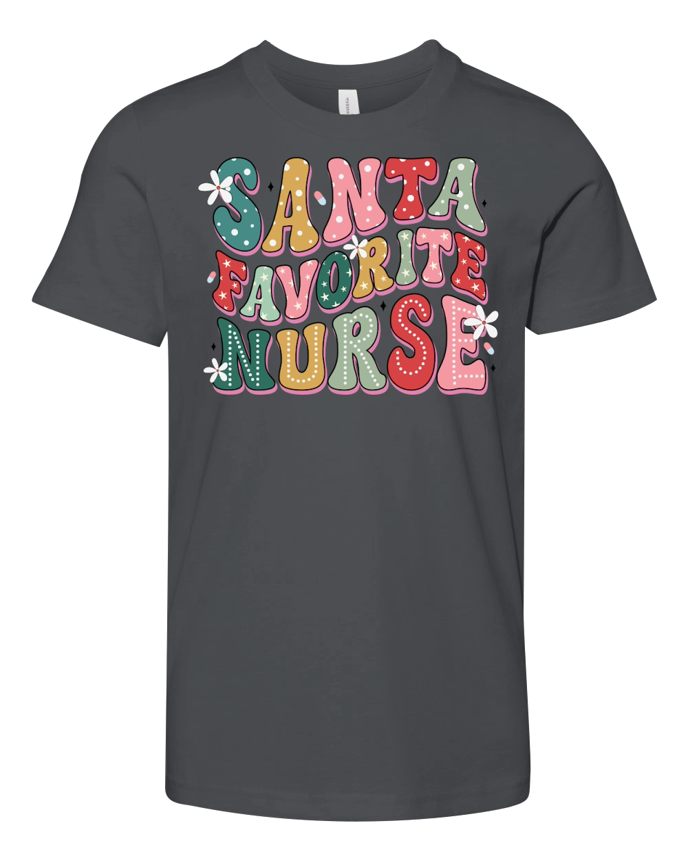 Santa Favorite Nurse 02 Youth Unisex Jersey Tee