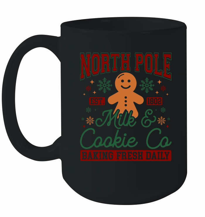 1 North Pole Est 1802 Milk & Cookie Co Baking Fresh Daily (color) Ceramic Mug