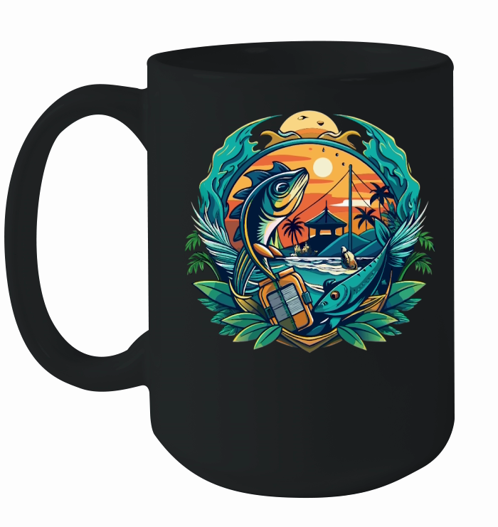 b fishing Ceramic Mug