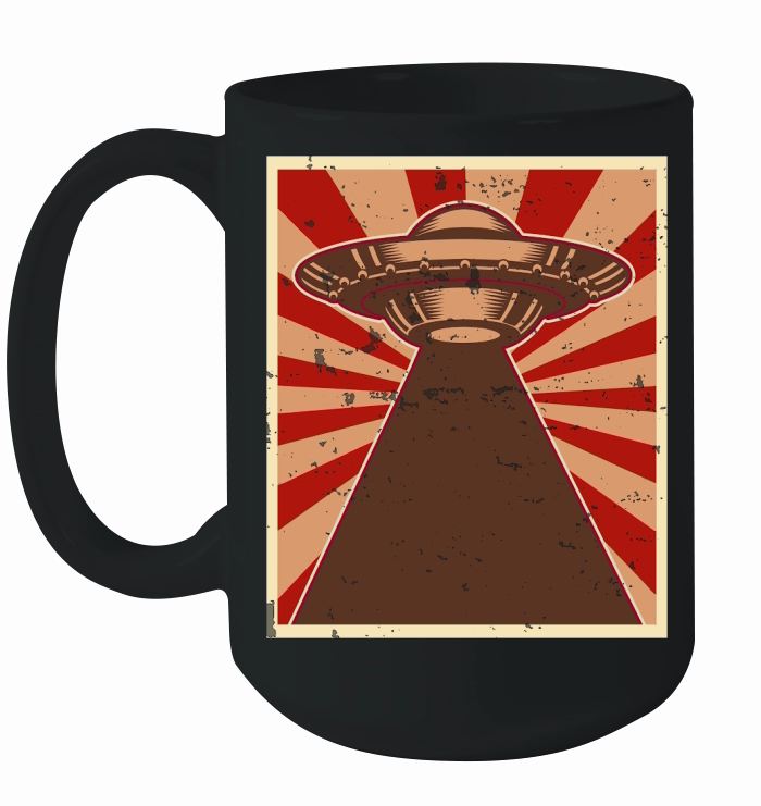 Vintage UFO Alien 30 Ceramic Mug