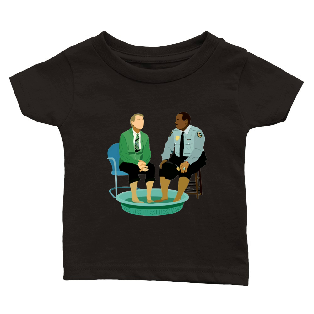 Mr Rogers Officer Clemmons Pool Classic Baby Crewneck T-shirt