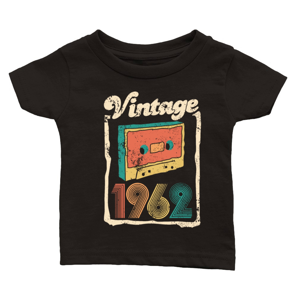 Vintage 1962 - 60 years old - 60th birthday gift Classic Baby Crewneck T-shirt