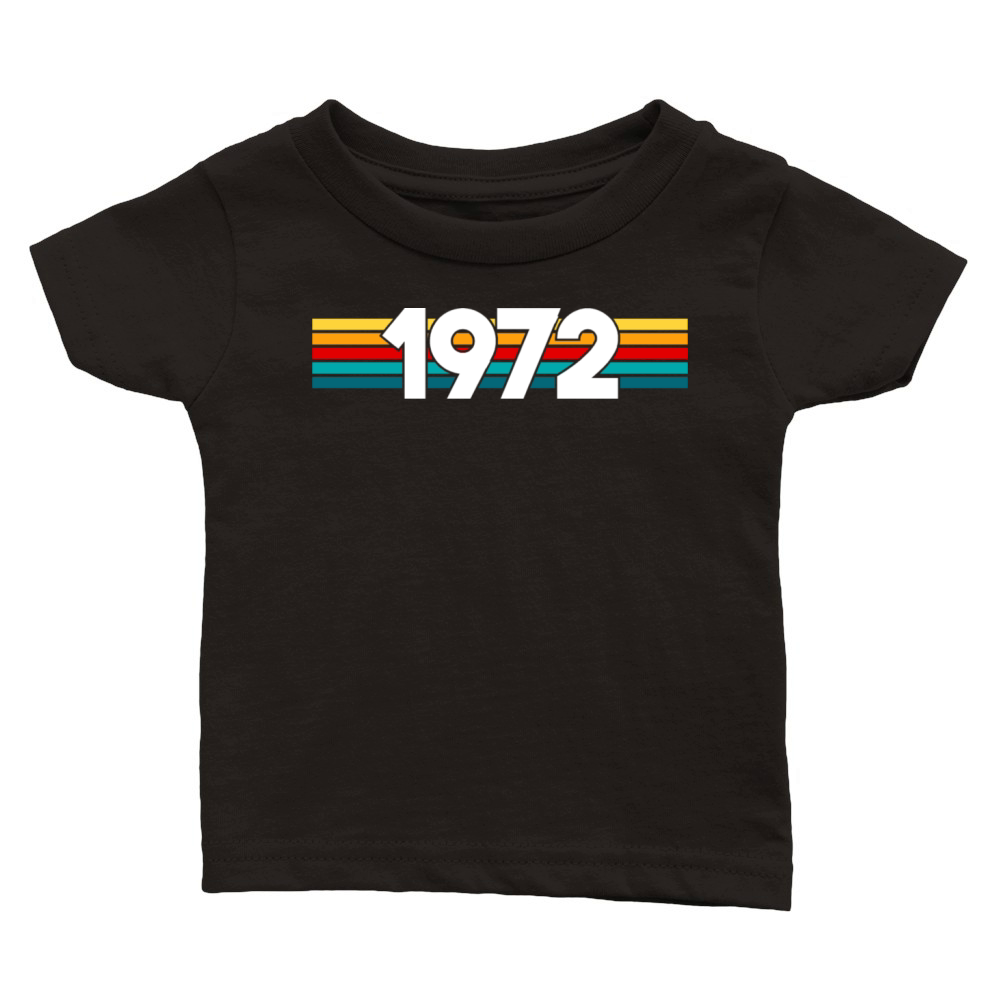 Vintage 1972 - 50 years old - 50th birthday gift Classic Baby Crewneck T-shirt