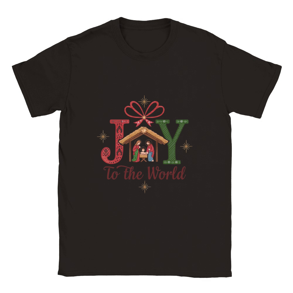 Joy to the world christmas 5 Classic Kids Crewneck T-shirt