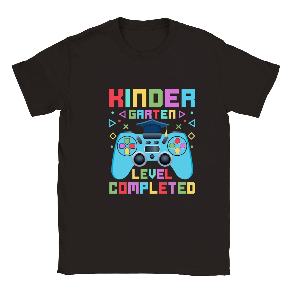 Kindergarten Level Completed Classic Kids Crewneck T-shirt