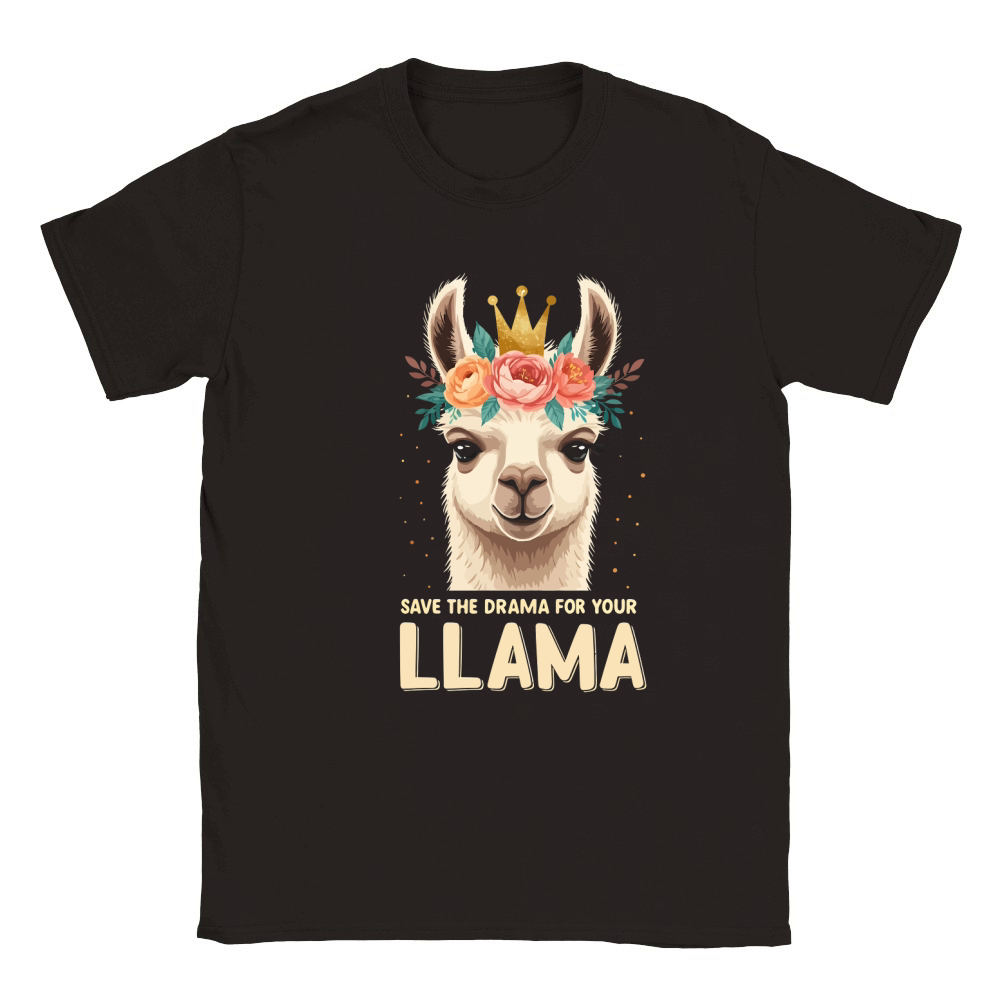 Save the drama for your llama Classic Kids Crewneck T-shirt