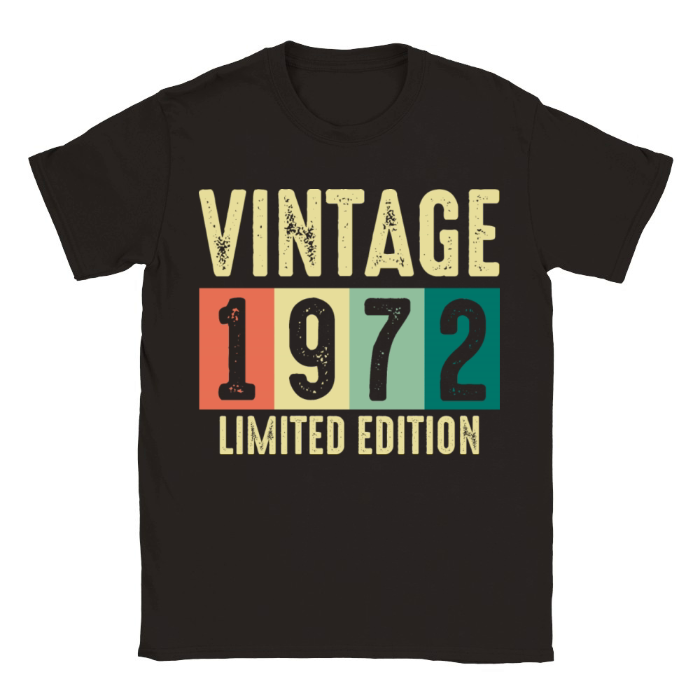 Vintage 1972 - 50 years old - 50th birthday gift Classic Kids Crewneck T-shirt