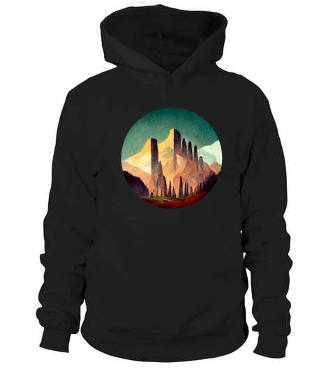 Retro Vintage Mountain Hoodie Unisex