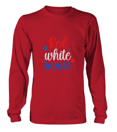 Red white boujee Long sleeved Unisex