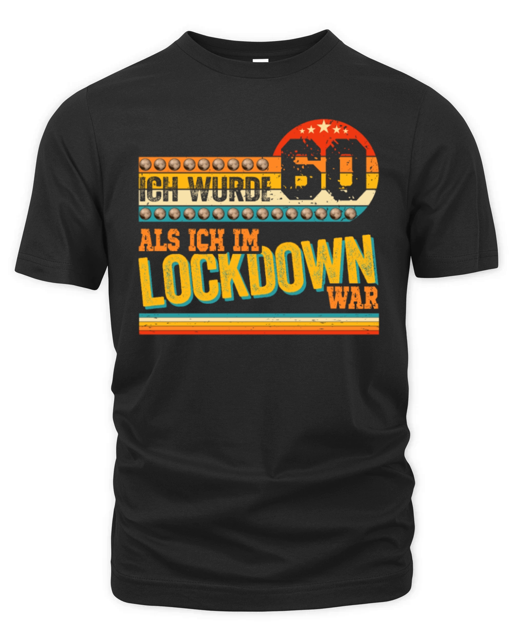 60th Birthday 60 Years In Lockdown Born In 1961 Organic Unisex T-shirt