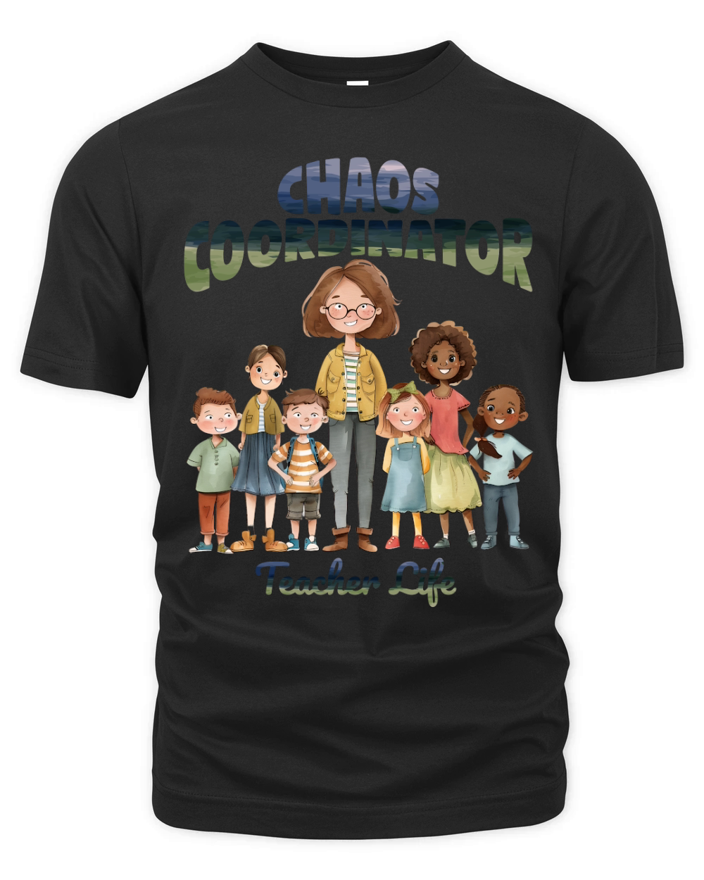 Chaos Coordinator   Teacher Life Organic Unisex T-shirt