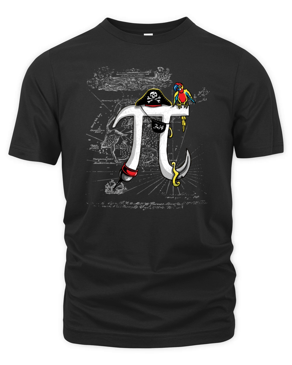 Pirate Pi Day 1 Organic Unisex T-shirt