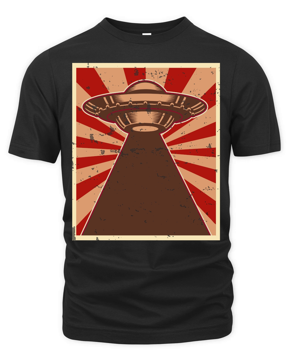 Vintage UFO Alien 30 Organic Unisex T-shirt