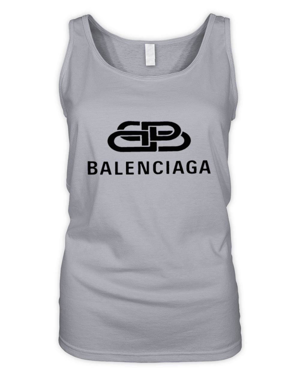 Balenciaga Oversized BB Logo Organic Women's Tank Top