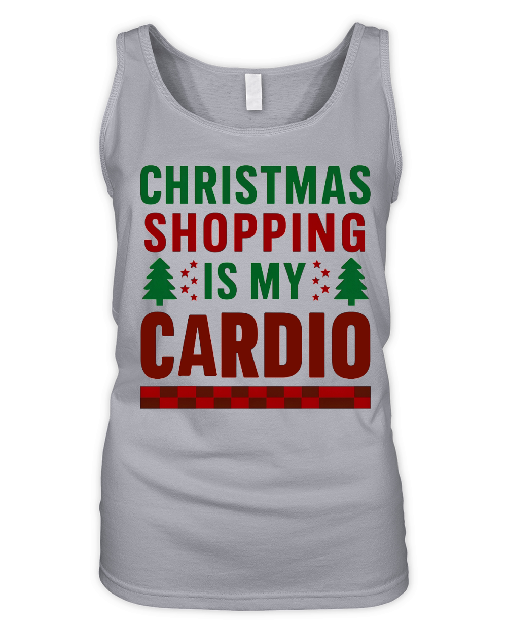 Christmas Shopping Is My Cardio Christmas Organic Women's Tank Top