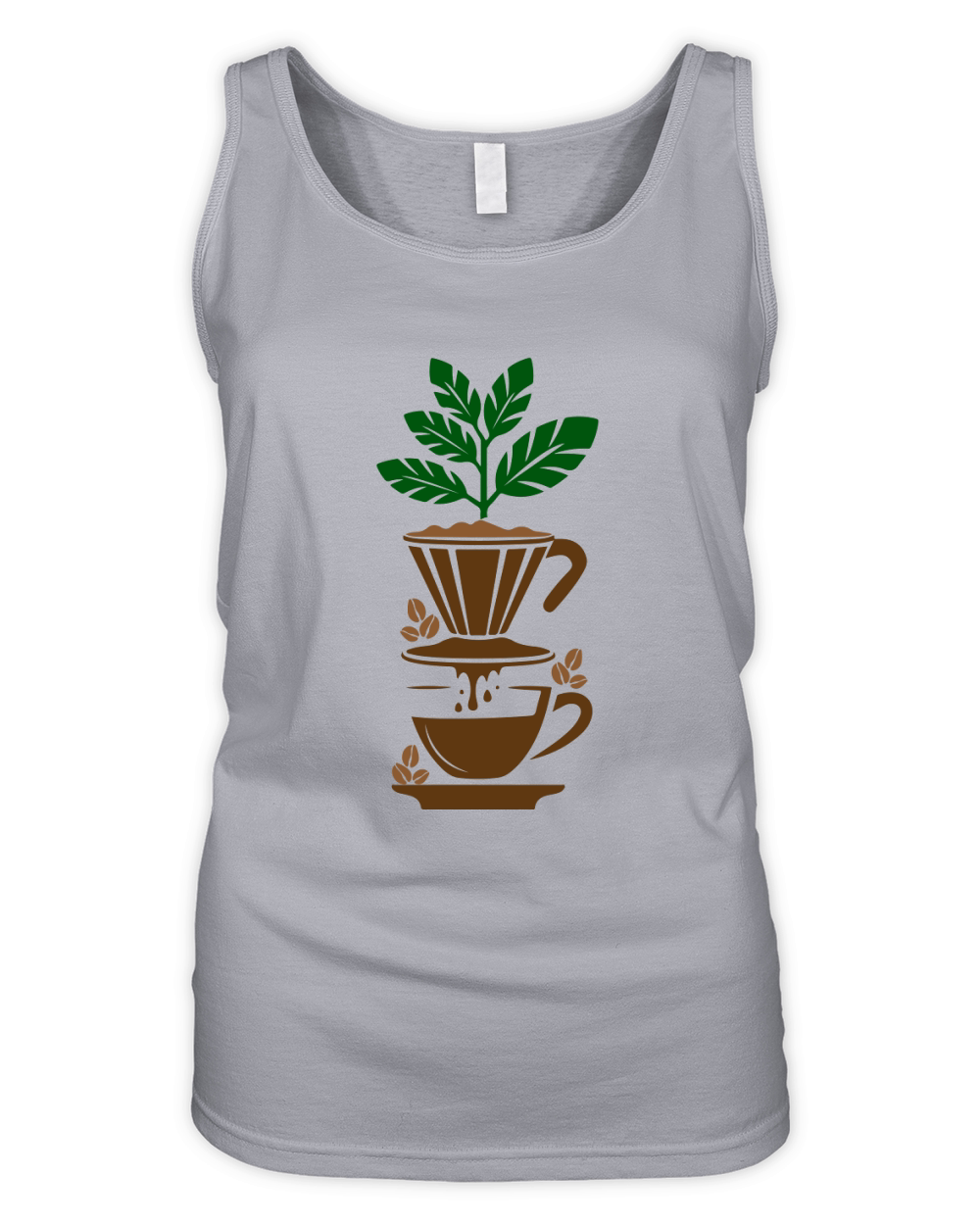 Coffee Plant Organic Women's Tank Top