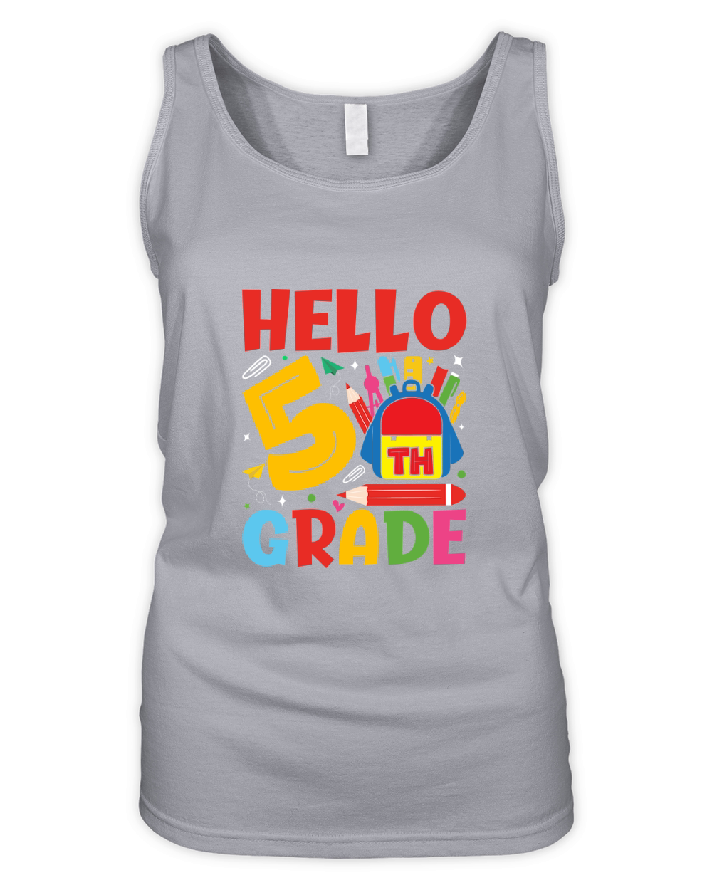 HELLO 5TH GRADE Organic Women's Tank Top