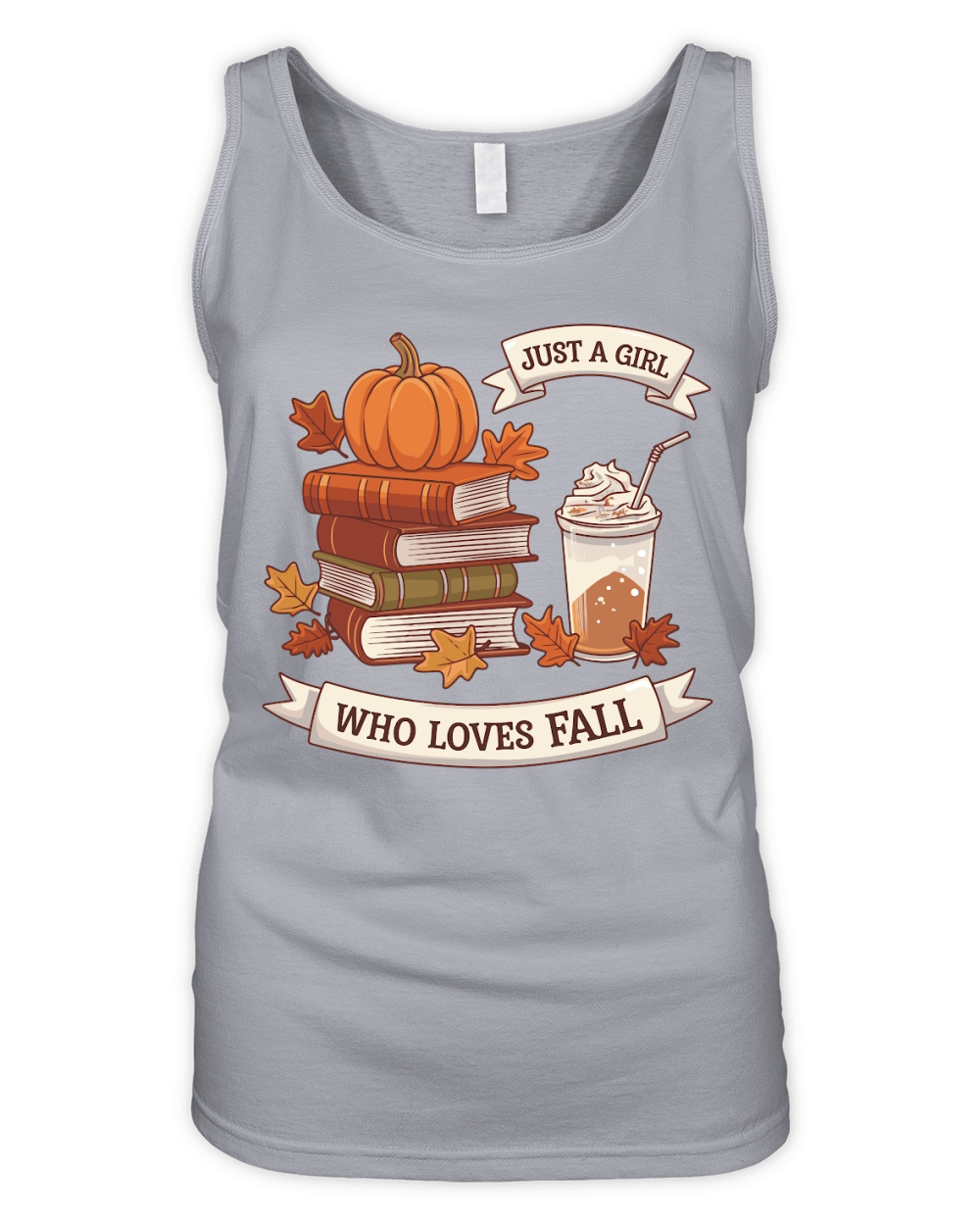 Just a Girl Who Loves Fall Organic Women's Tank Top