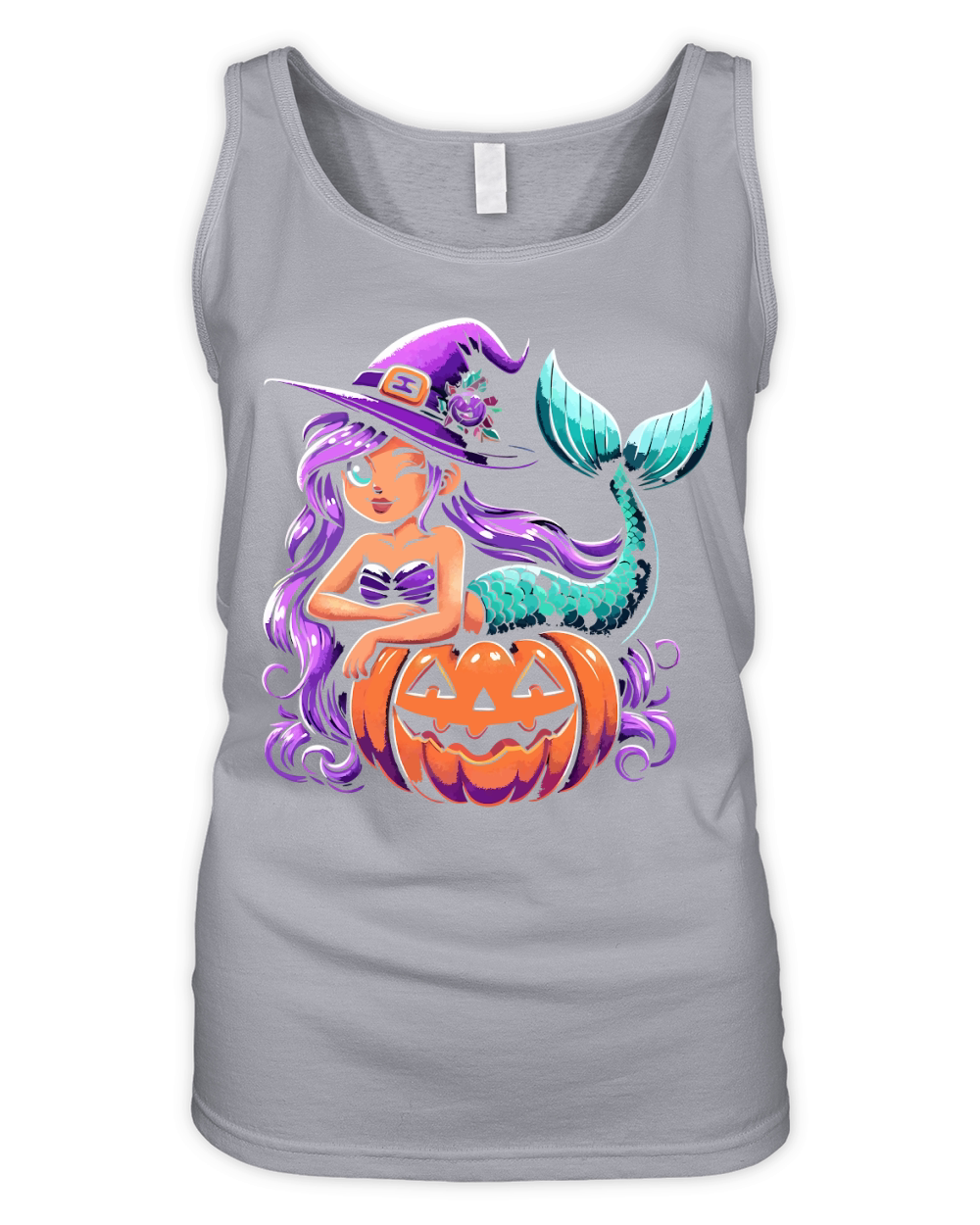 Mermaid and pumpkins Organic Women's Tank Top